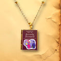 Movie Fan Book Necklace | Beetlejuice Handbook: Gold Plated Stainless Steel