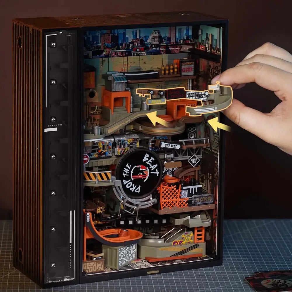 DIY Marble Run: Hip-Hop Street (Marble Auto Lift Module)