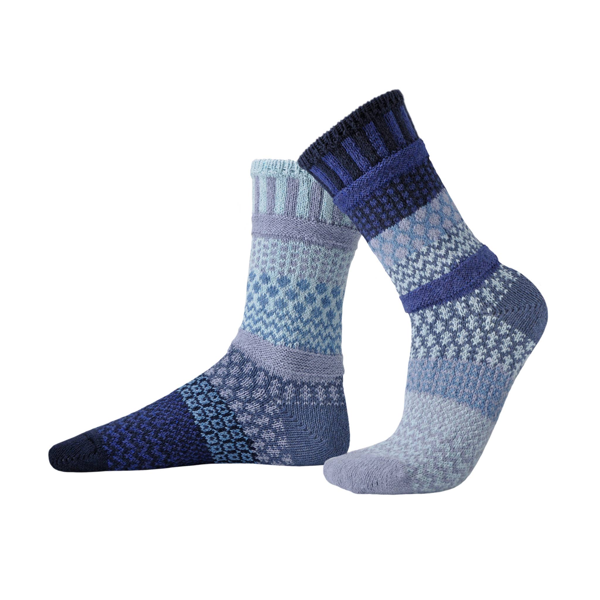 Horizon Crew Socks | Eco-Friendly & Made in the USA: Large (Women 10 - 12 / Men 9 - 11)