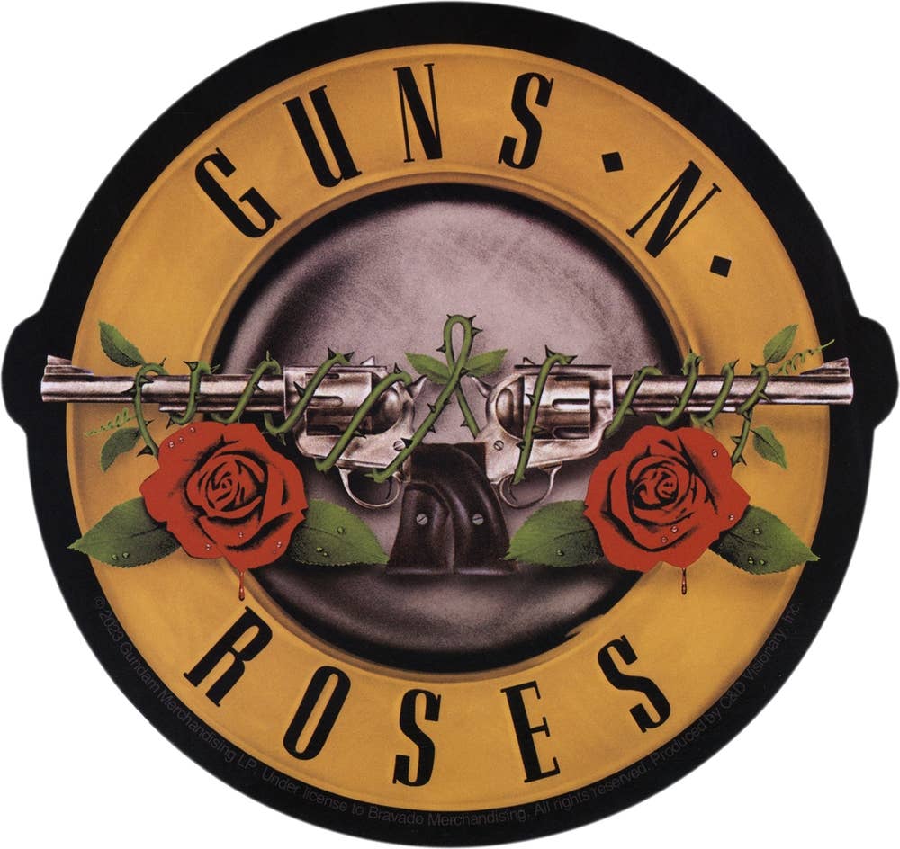 Sticker - Guns N' Roses - Heavy Metal Rock Music Band - 4.5"