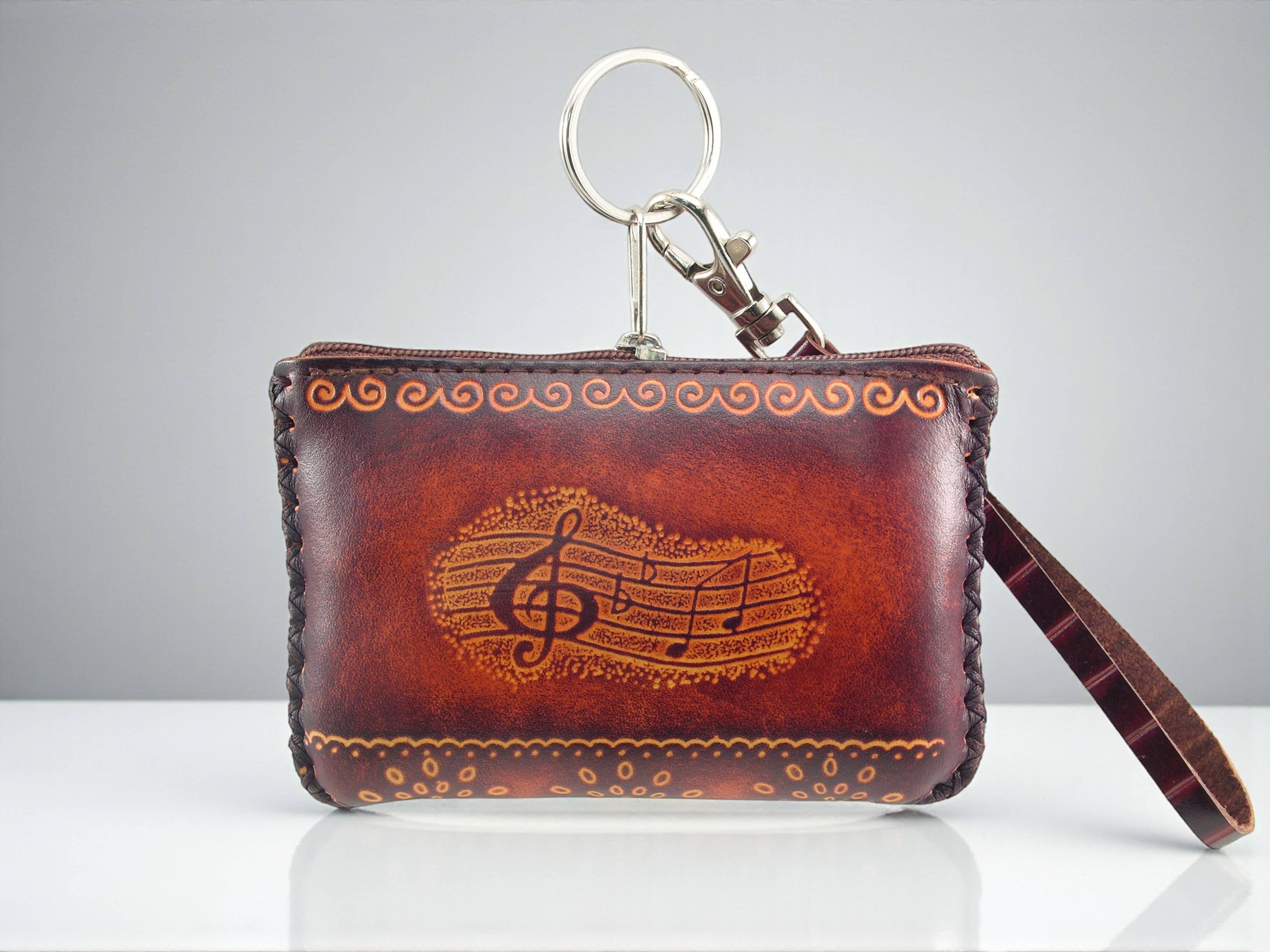 Handmade Leather Muscial Coin Purse