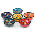 Colourful Pinch Bowls-6 Assorted -3.25"D