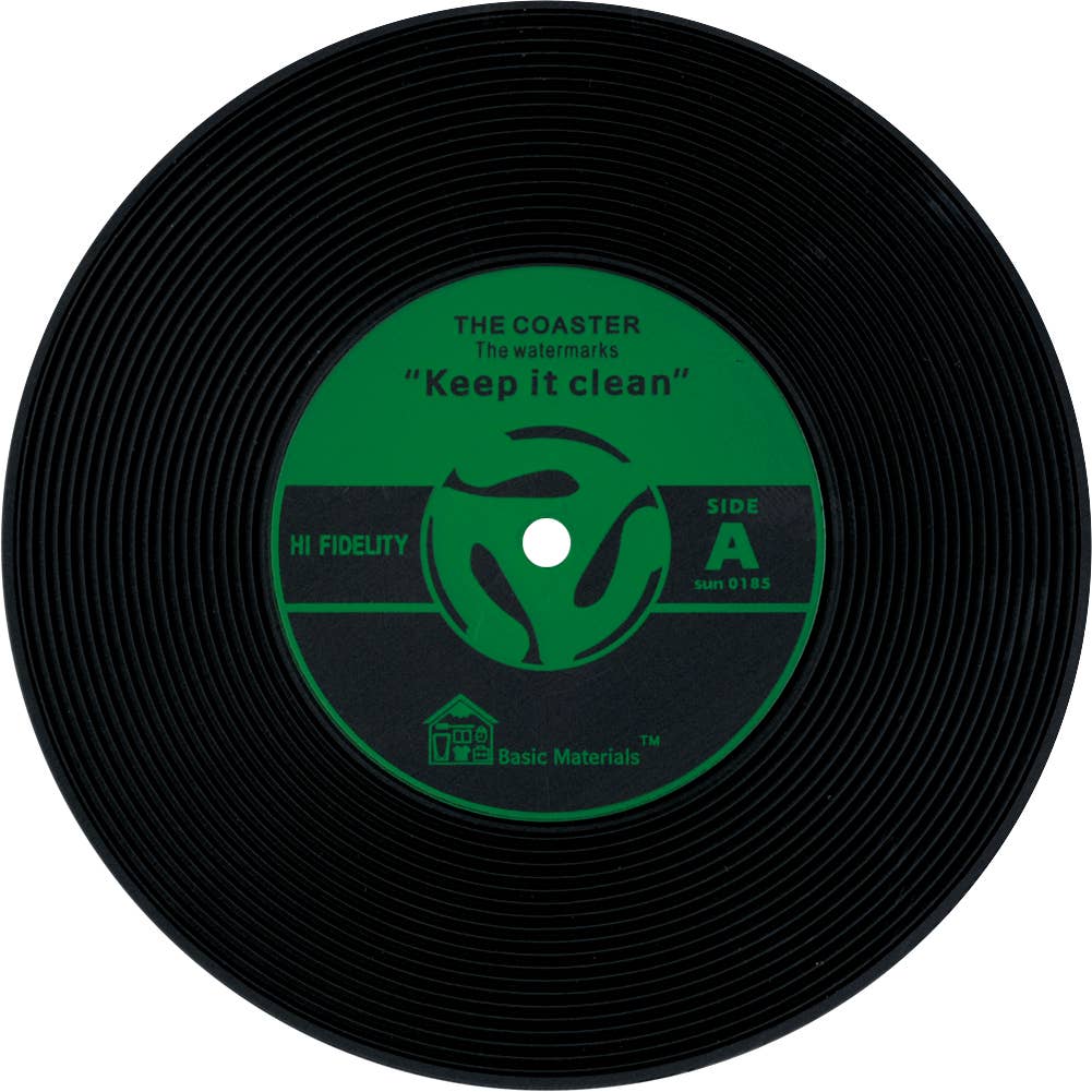 LP Vinyl Record Coasters 4 COLORS - DJ Music Retro Gift POP: Yellow