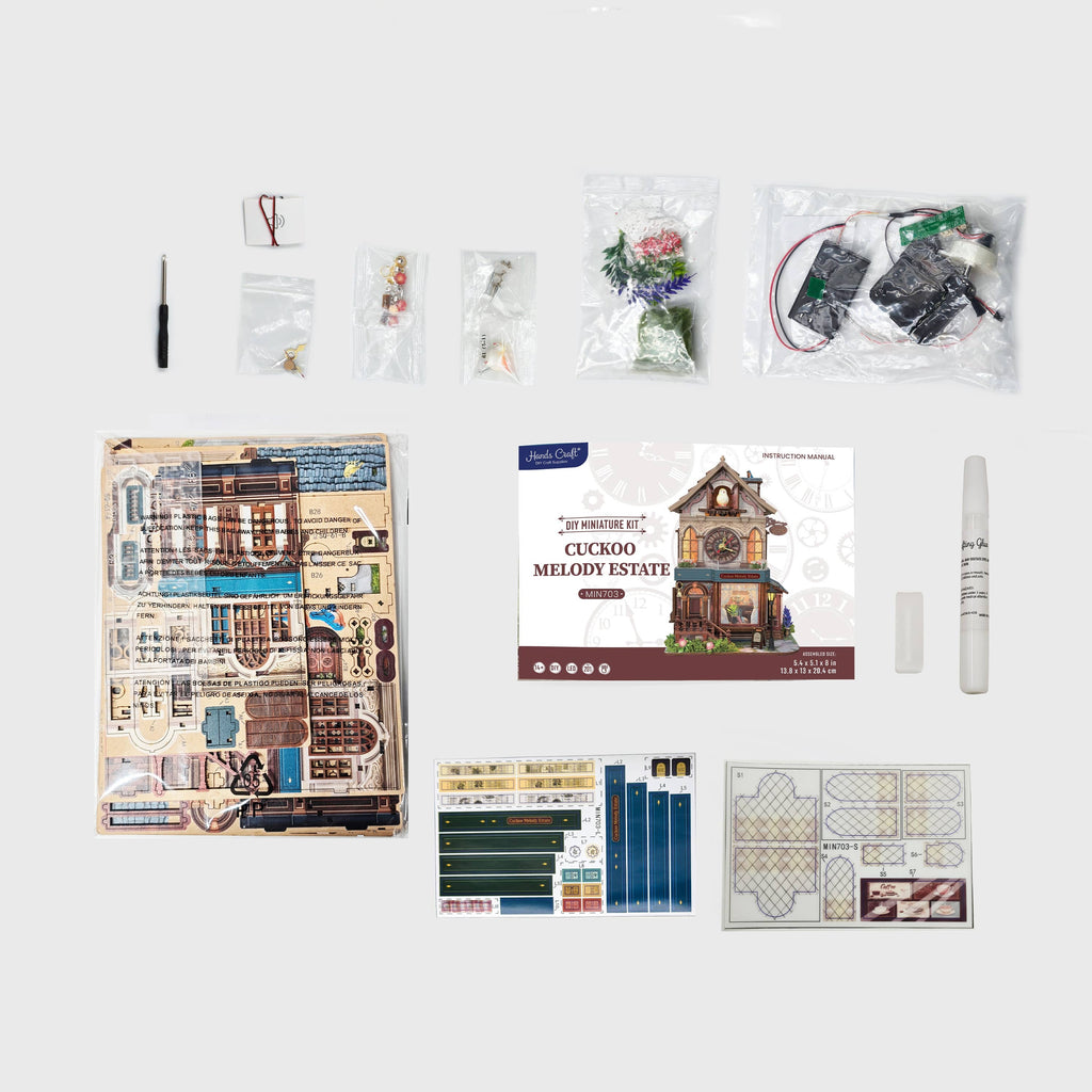 DIY Miniature House Kit: Cuckoo Melody Estate