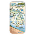 Michigan Map Wooden Serving Trays: Small