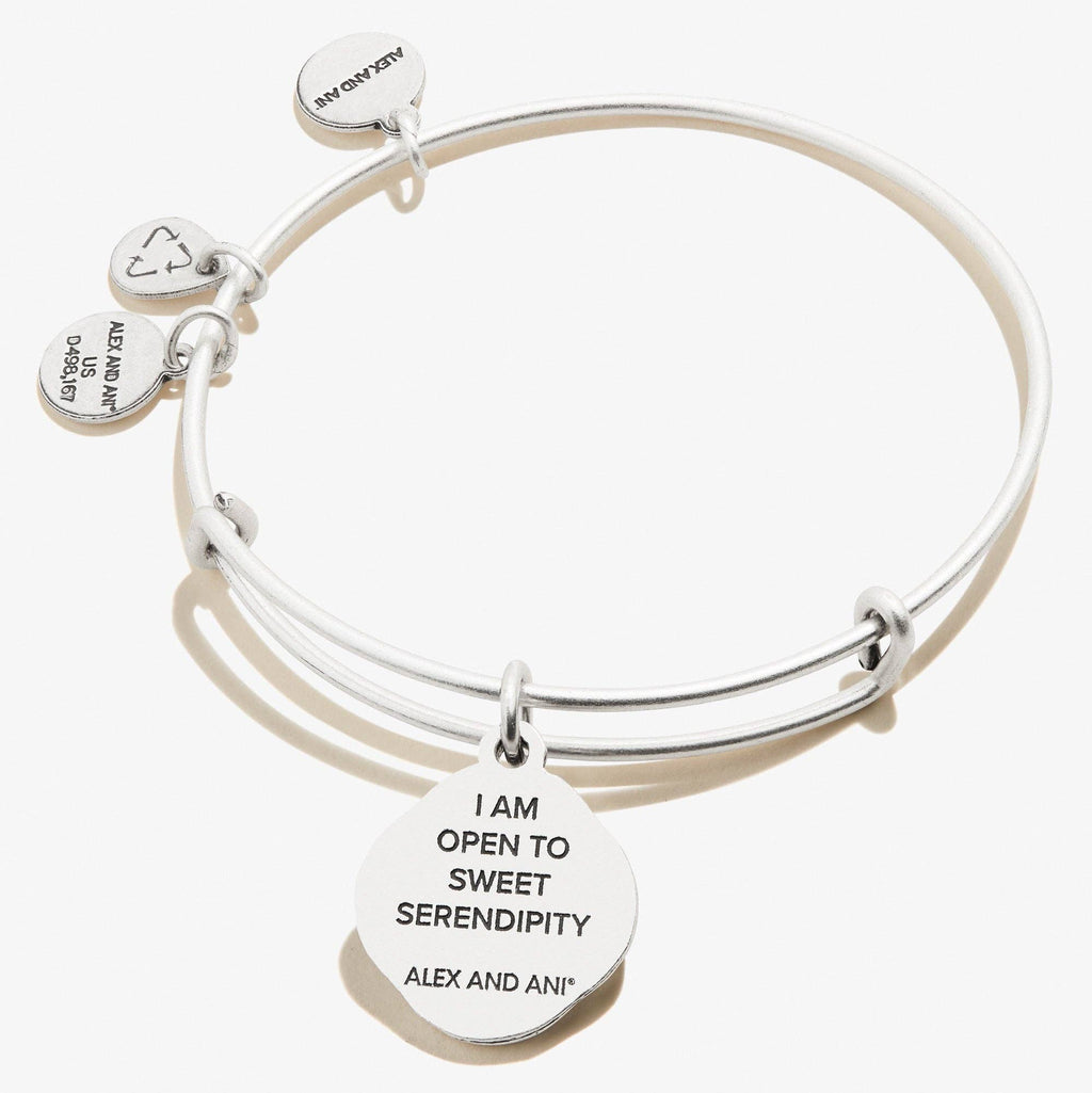 Four Leaf Clover Charm Bangle, 'Sweet Serendipity': Rafaelian Silver