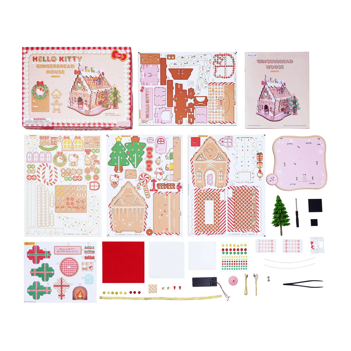 Hello Kitty® Gingerbread House - DIY Miniature House Kit