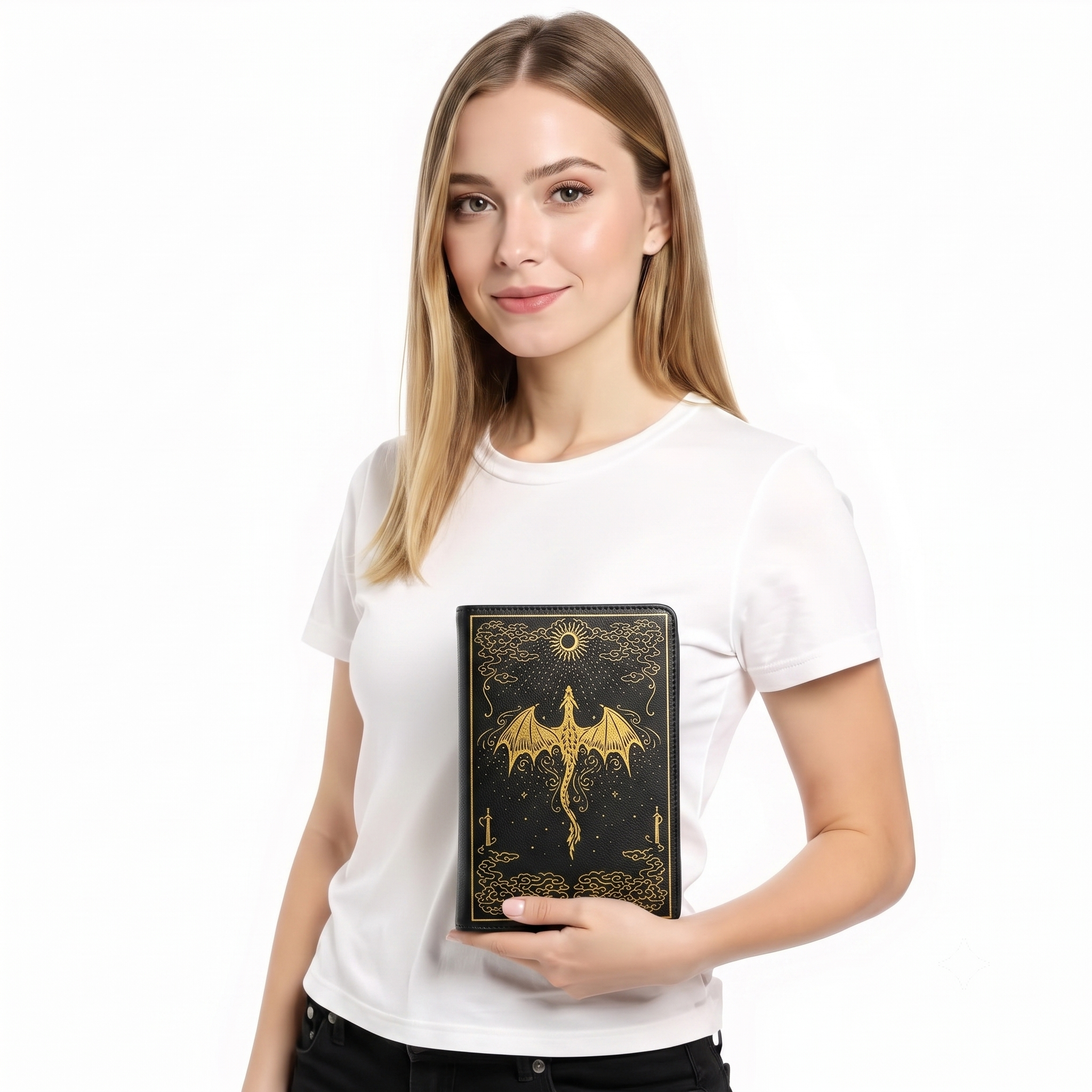 ROMANTASY DRAGON BOOK CLUTCH BAG