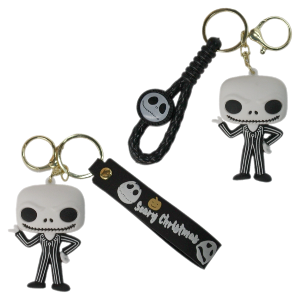 Keychain - Jack Skeleton Spooky Cute Christmas Halloween