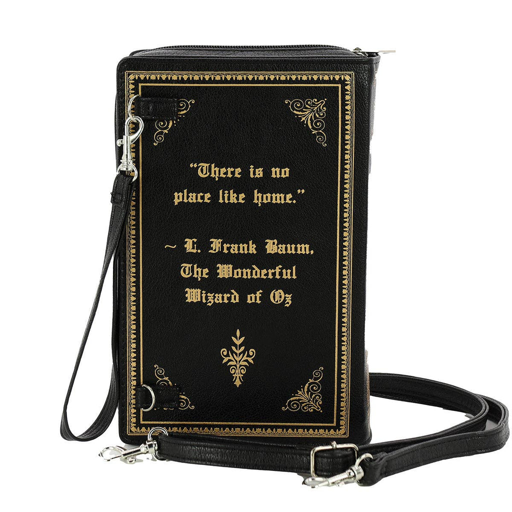 Wizard of Oz Book Clutch Bag in Vinyl Material: Black