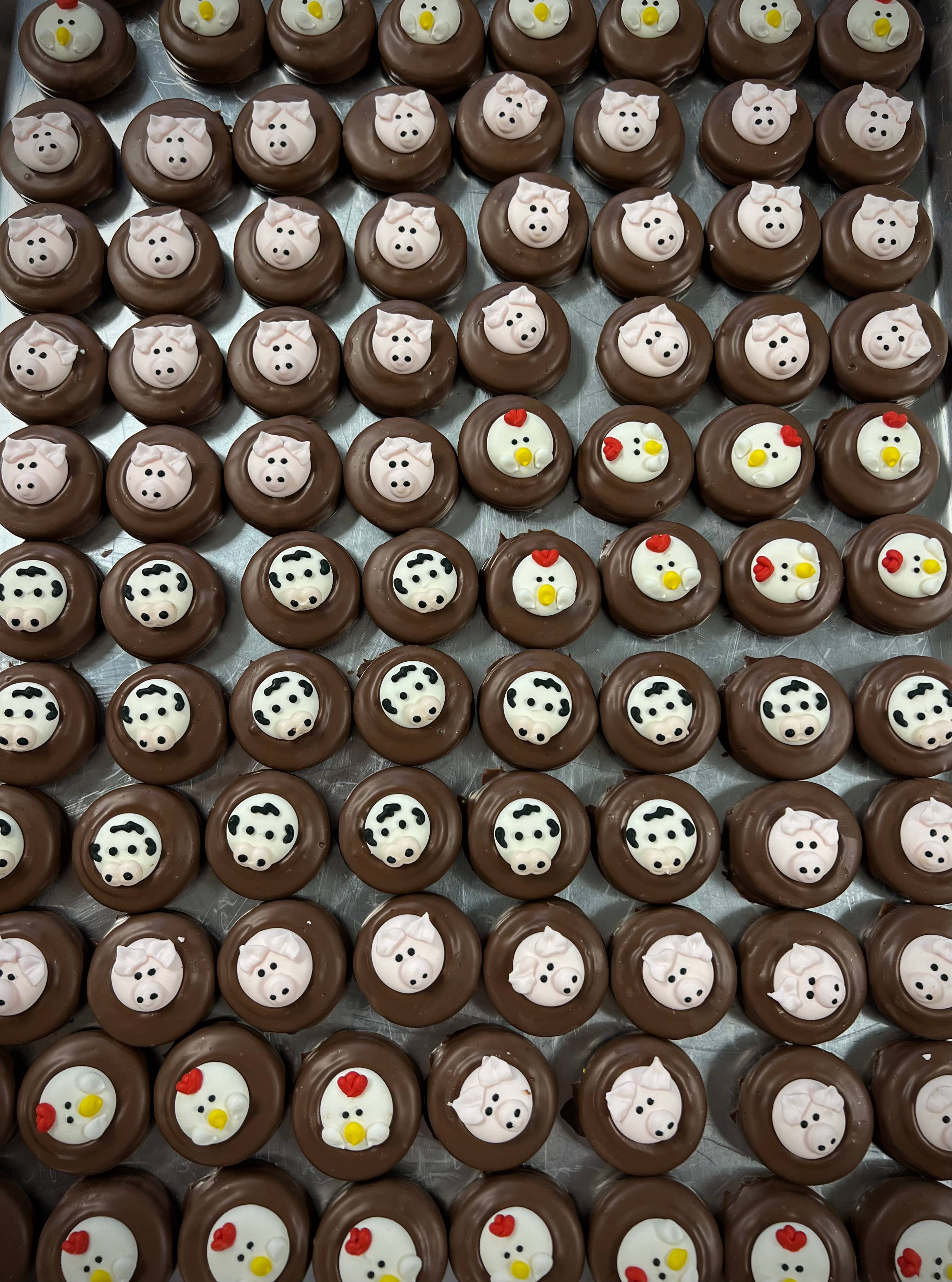 O’Oreo “Farm Animal Faces” 🐔  🐮   w/ Milk Chocolate 3PK