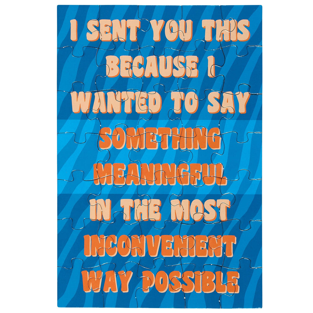 Most Inconvenient Way Possible Puzzle Card