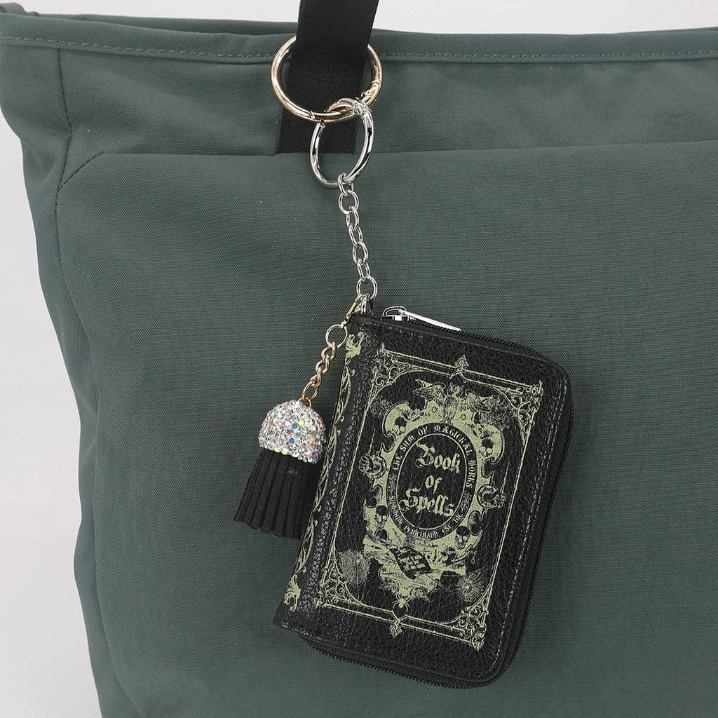 BOOK OF SPELLS BOOK BAG CHARM COIN PURSE IN VINYL