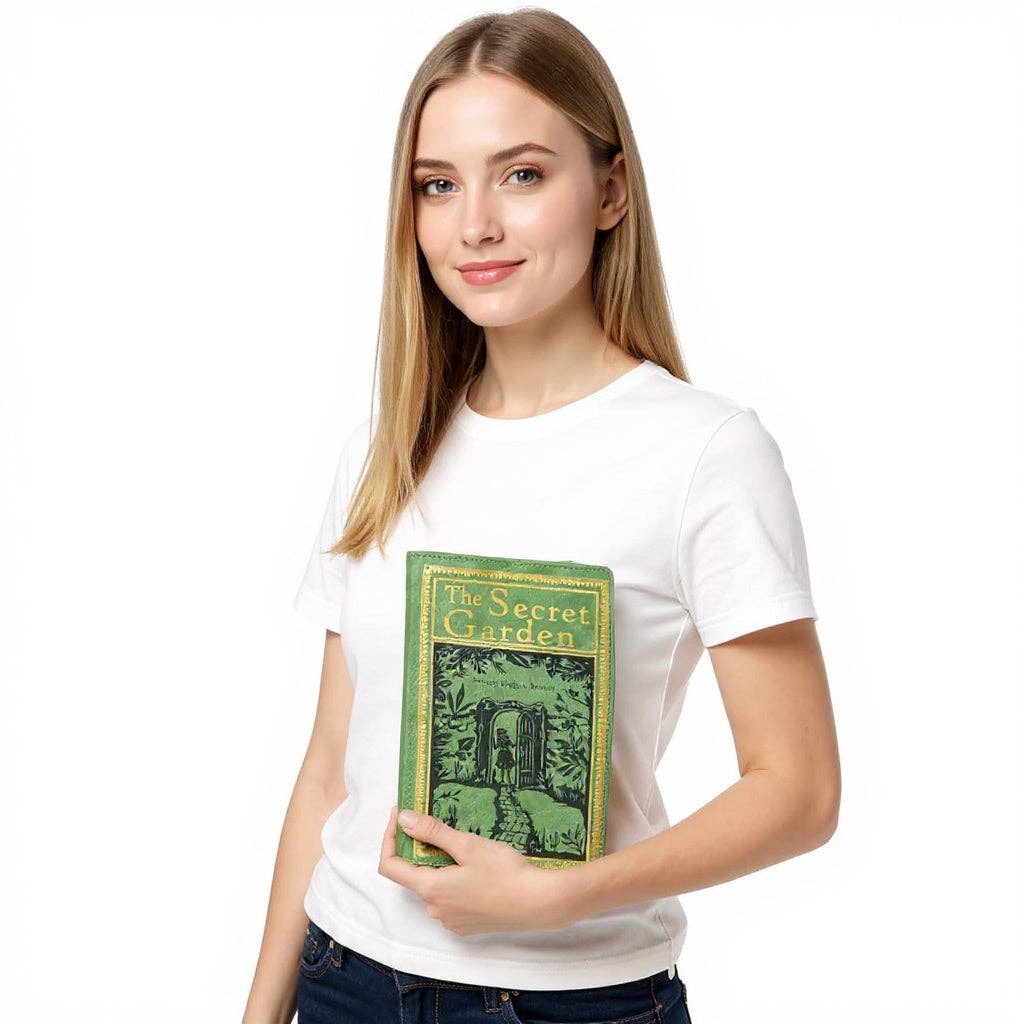The Secret Garden Book Clutch Bag in Vinyl