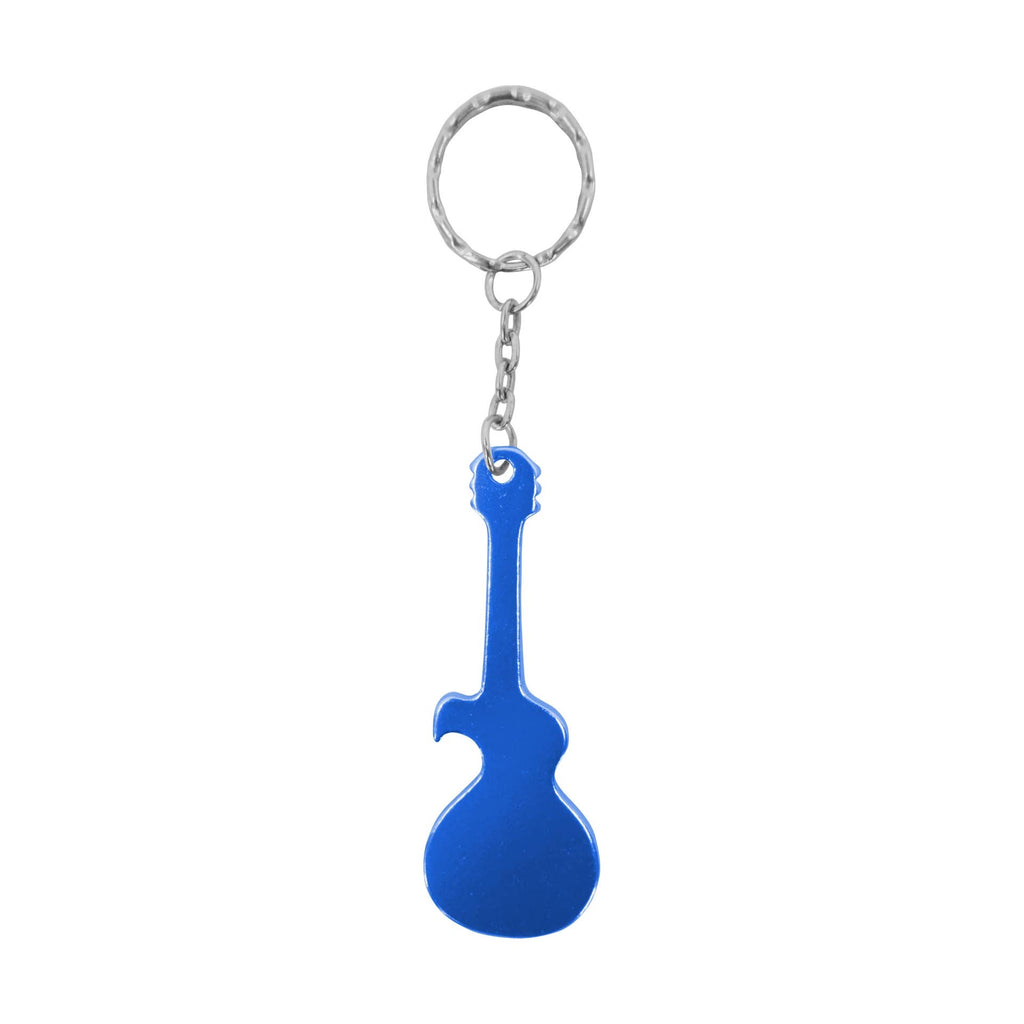 Keychain - Guitar Bottle Opener - 6 Colors - Music Gift Rock: Black