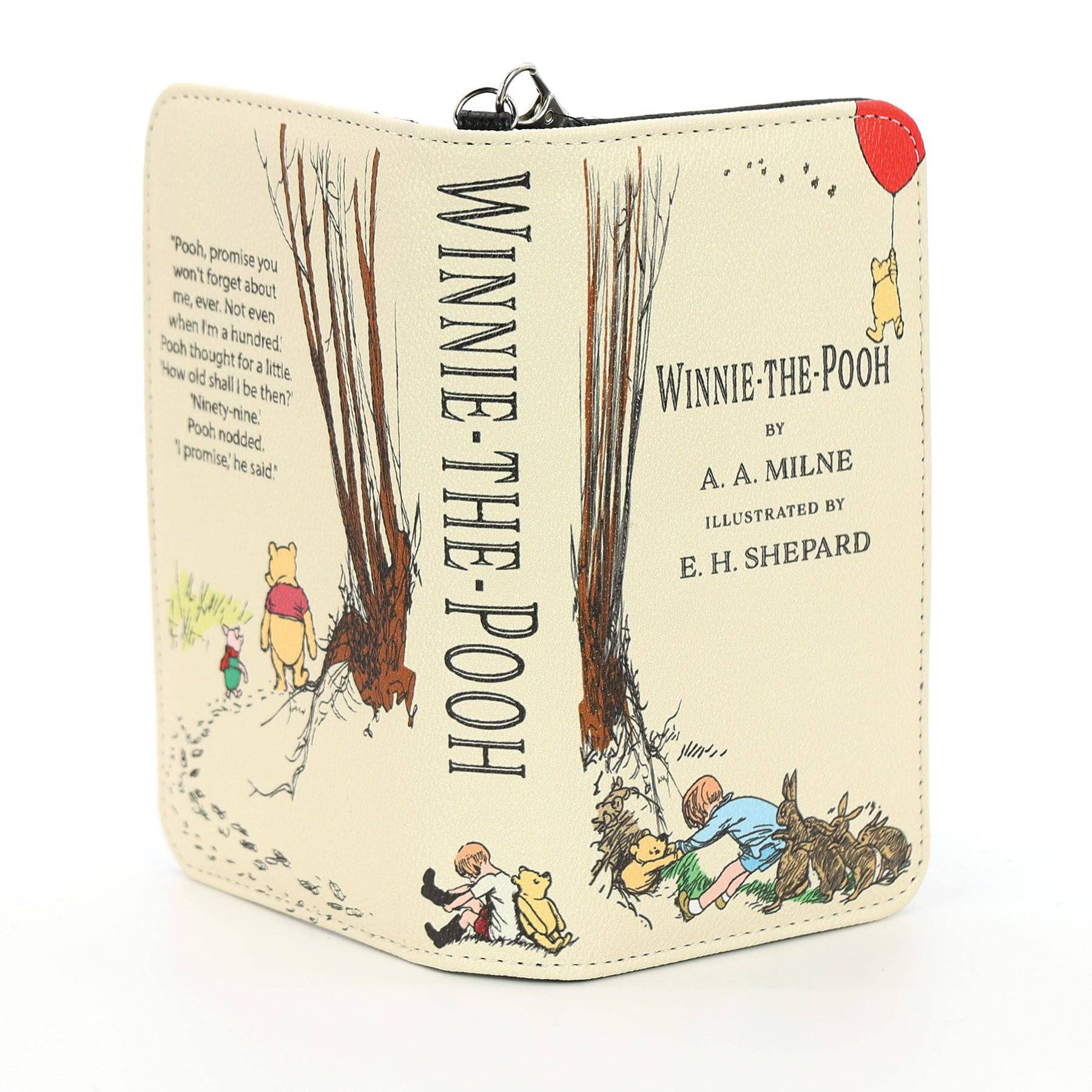 Winnie the Pooh Book Wallet in Vinyl: Beige