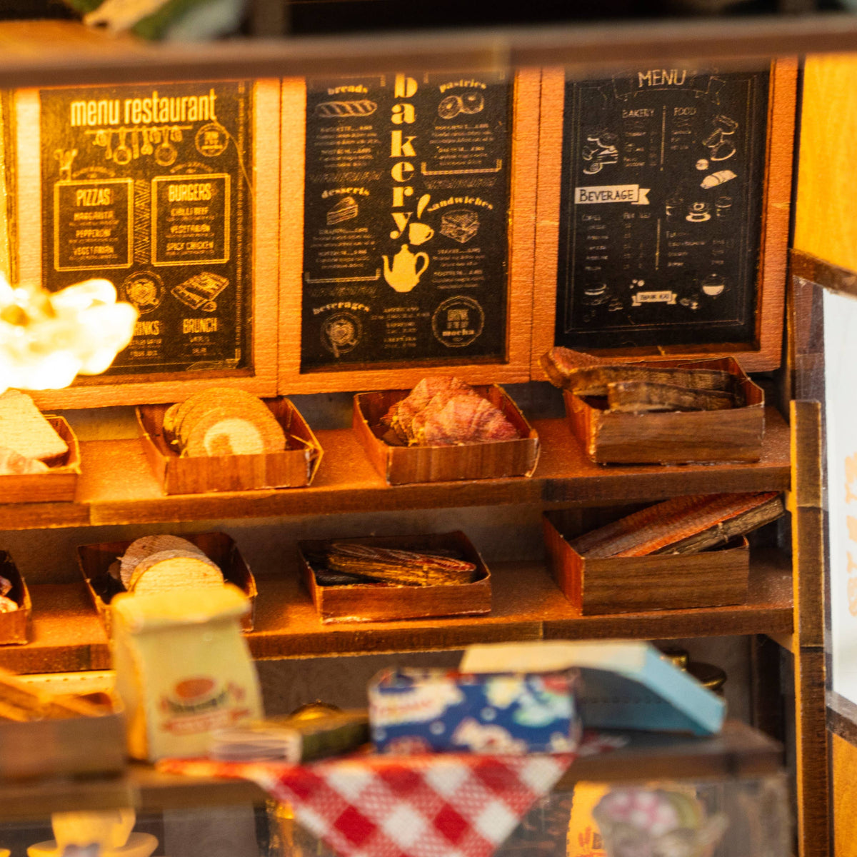 DIY Miniature House Kit: Golden Bakehouse