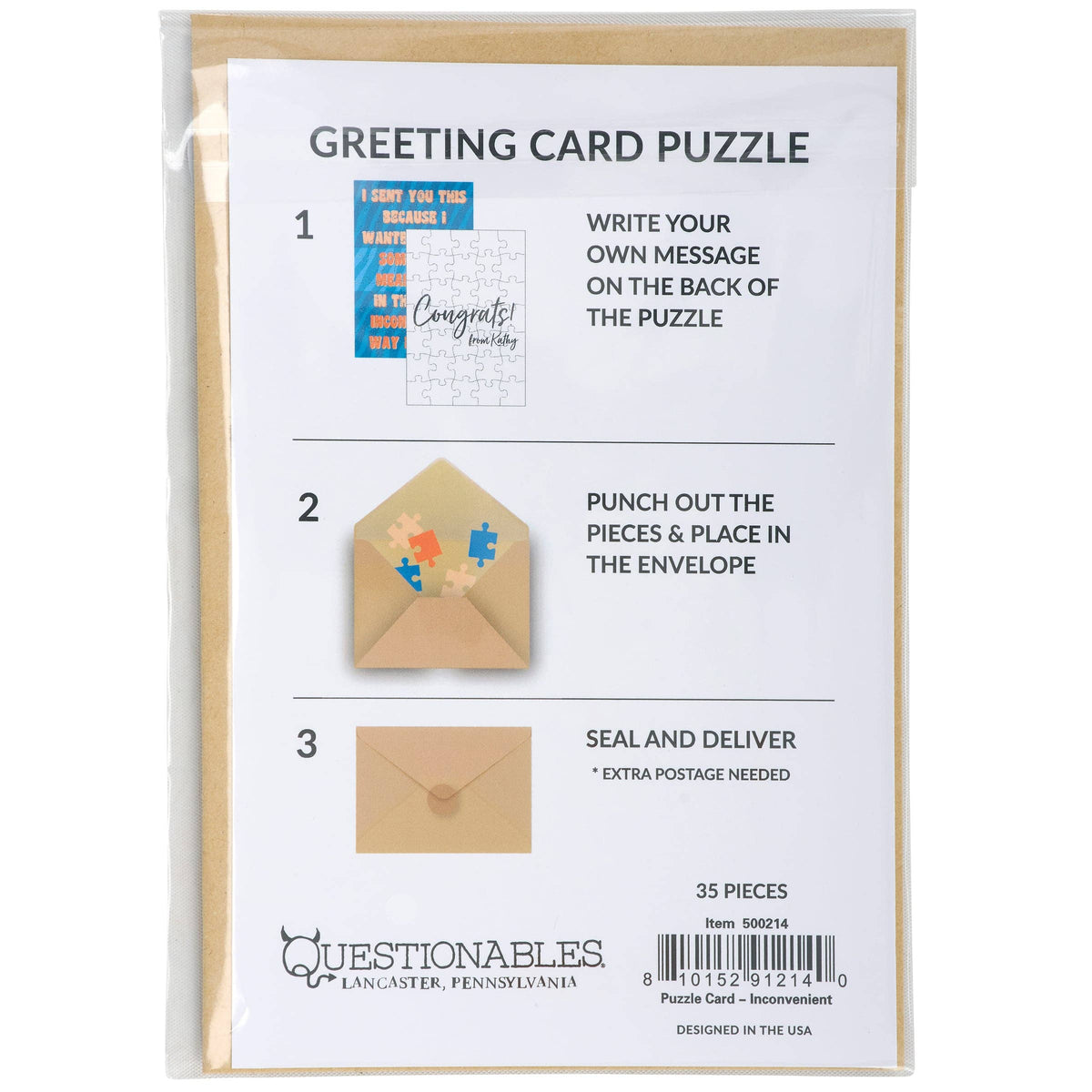 Most Inconvenient Way Possible Puzzle Card