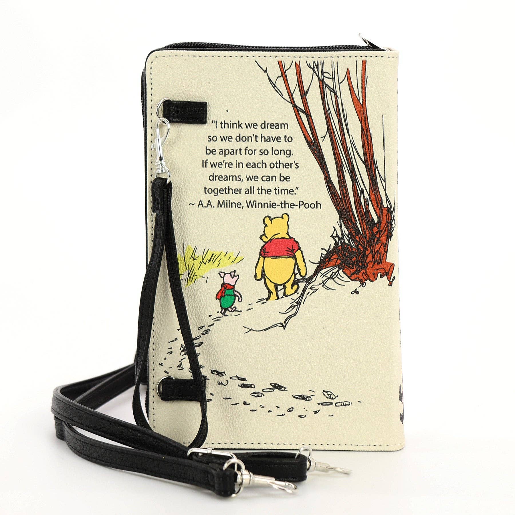 Winnie the Pooh Book Clutch Bag in Vinyl: GREEN