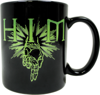 Coffee Cup - HIM - Green Zombie Hand With Logo