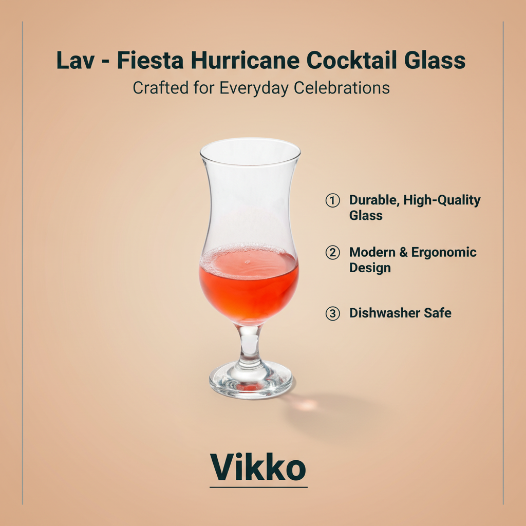Lav - Fiesta Hurricane Cocktail Glass