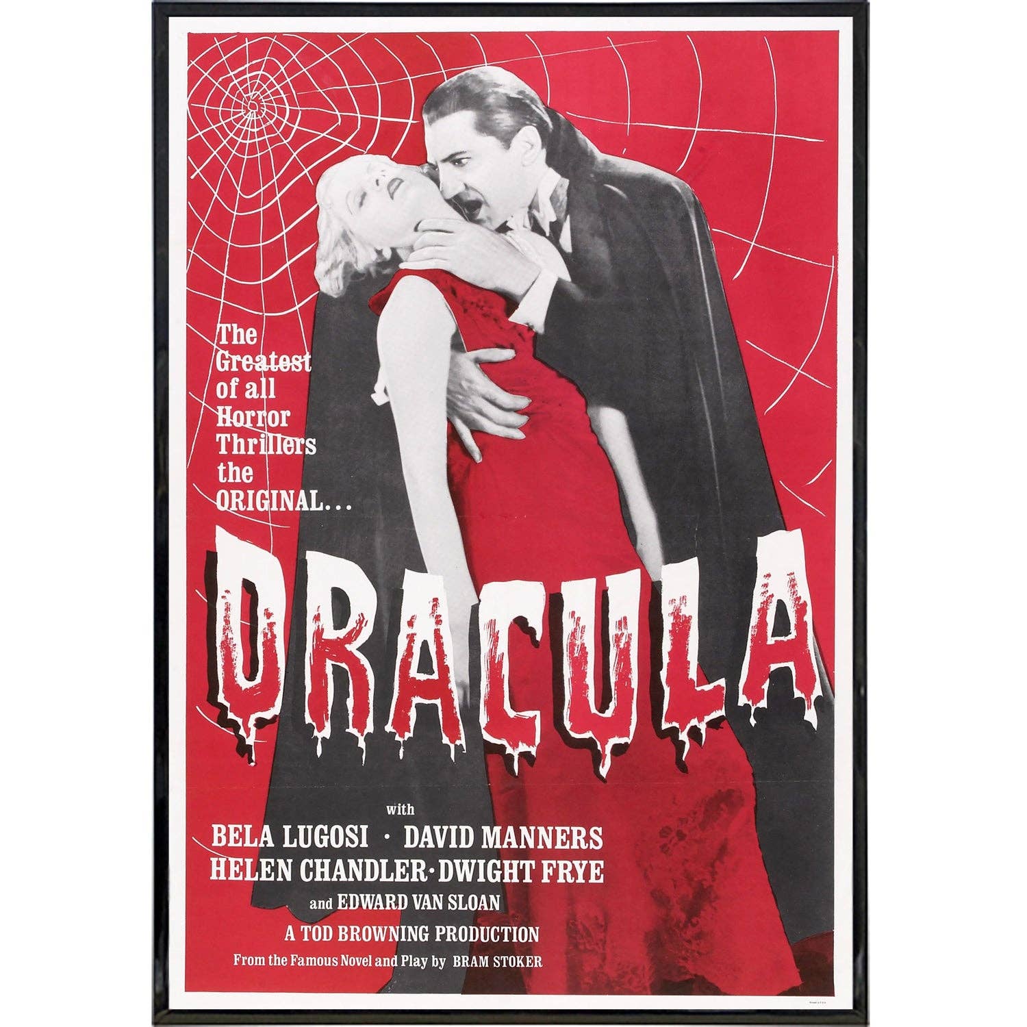 Dracula Bela Lugosi Film Print: Board & Bagged