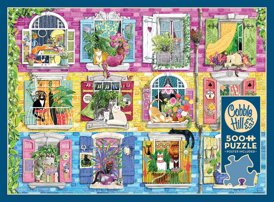 Living With Catitude 500-Piece Cobble Hill Puzzle