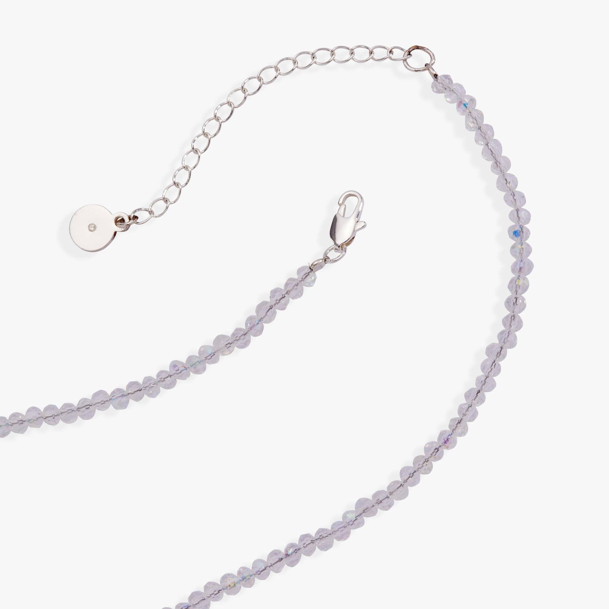 Christmas Muted Light Bulb Necklace: Silver