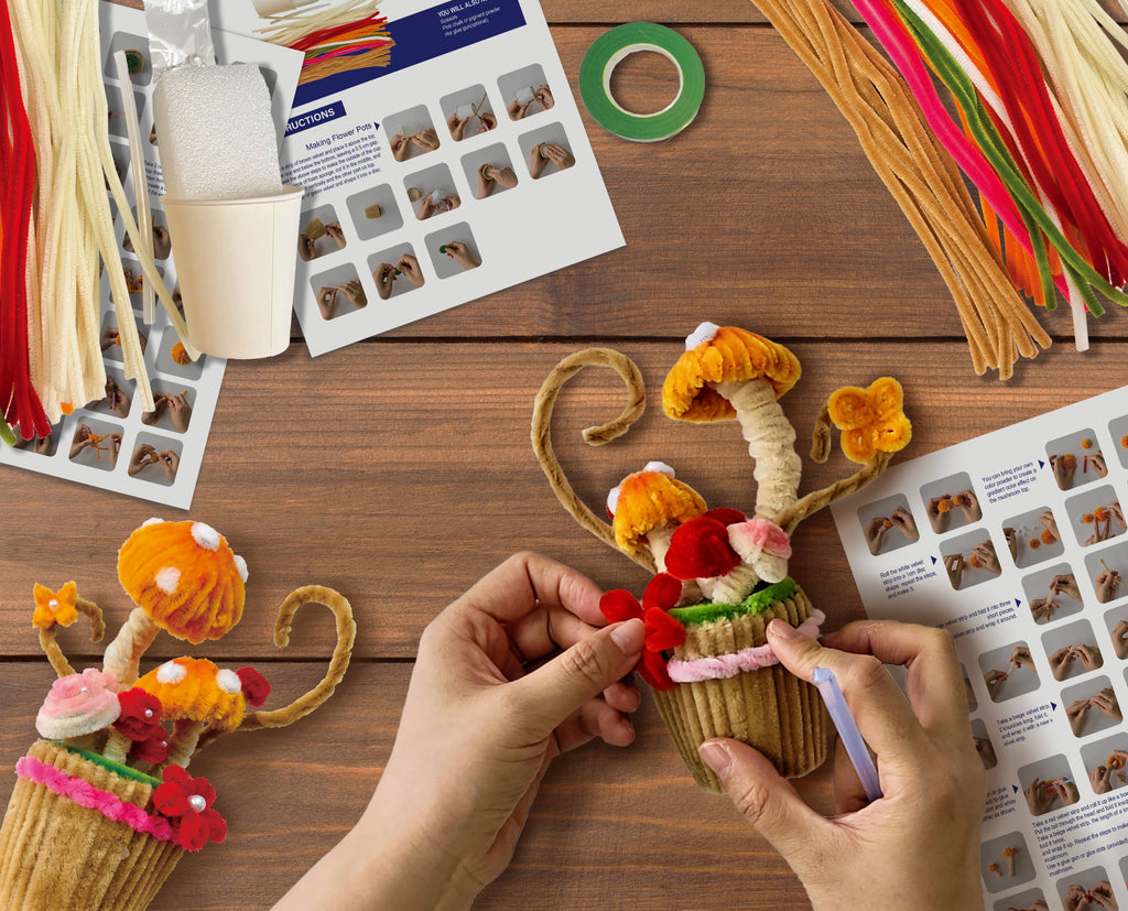 DIY Chenille Kit – Mushroom Cupcake