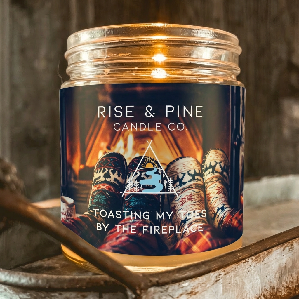 Toasting My Toes By The Fireplace: 9oz 1-wick candle