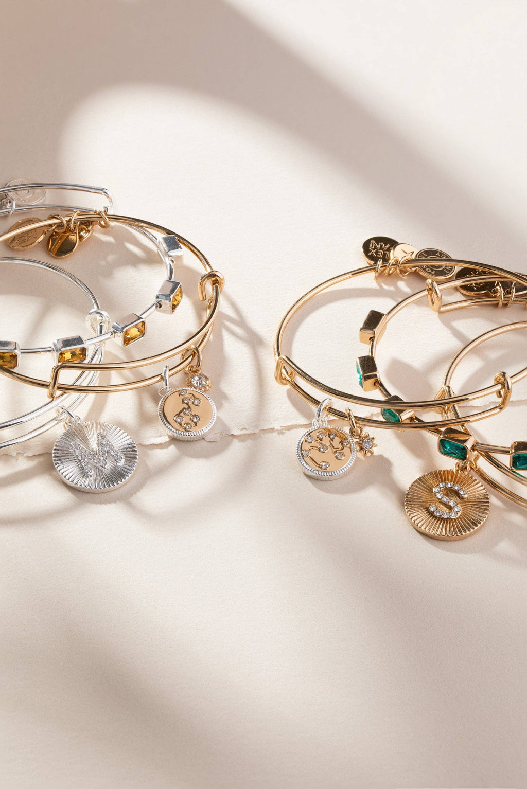 December Birthstone Emerald Cut Bangle: Silver