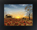 Autumn Sunrise By Artist Billy Jacobs Art Framed Print  : Black Frame