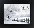 Family We Live Laugh Love Hope Framed Winter Christmas Art: Black Frame / 13x16" with 1" frame