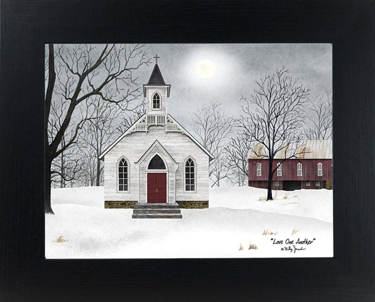 Love One Another By Artist Billy Jacobs Church Art Winter