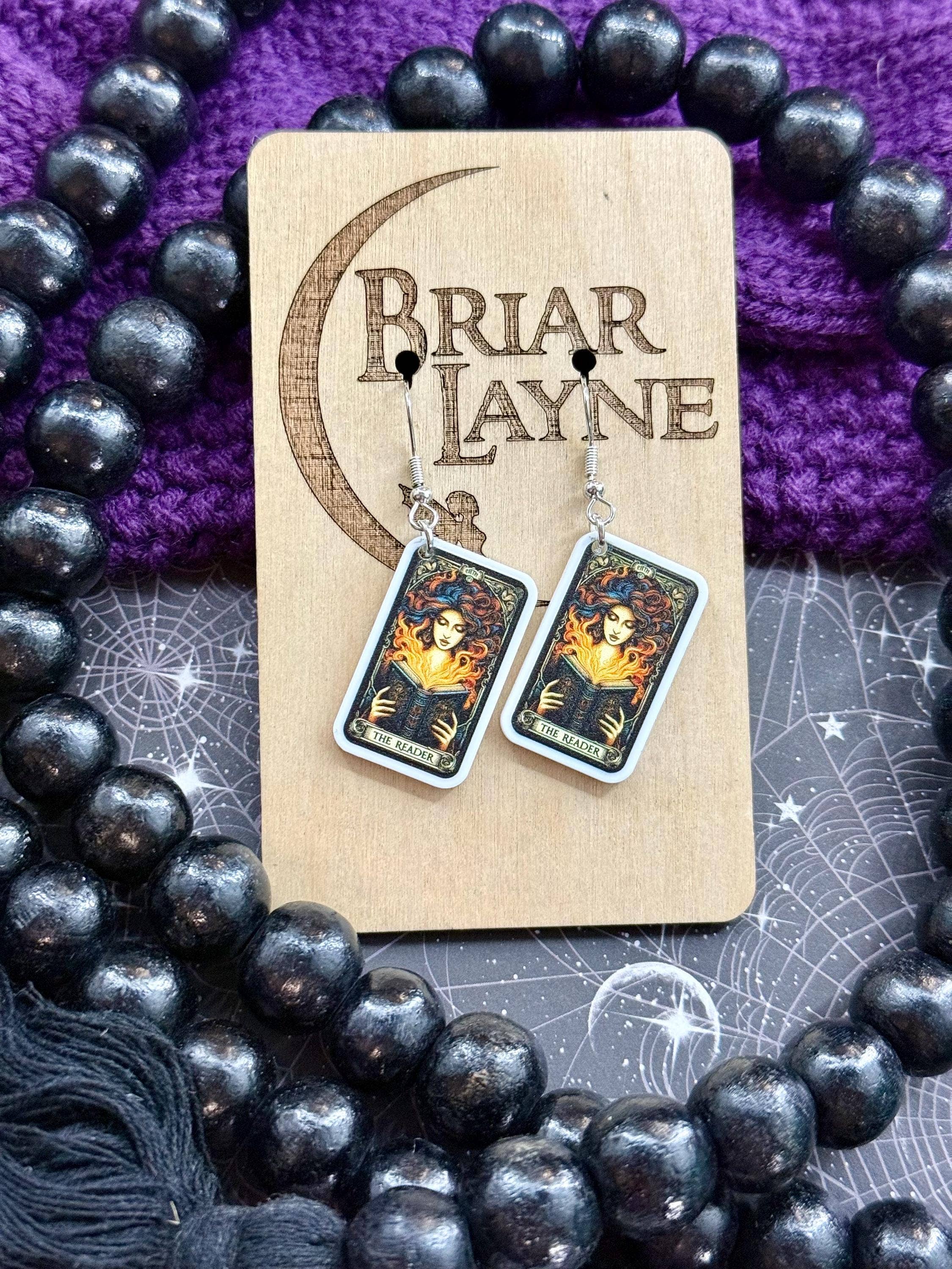 Dark Tarot Witchcraft Earrings