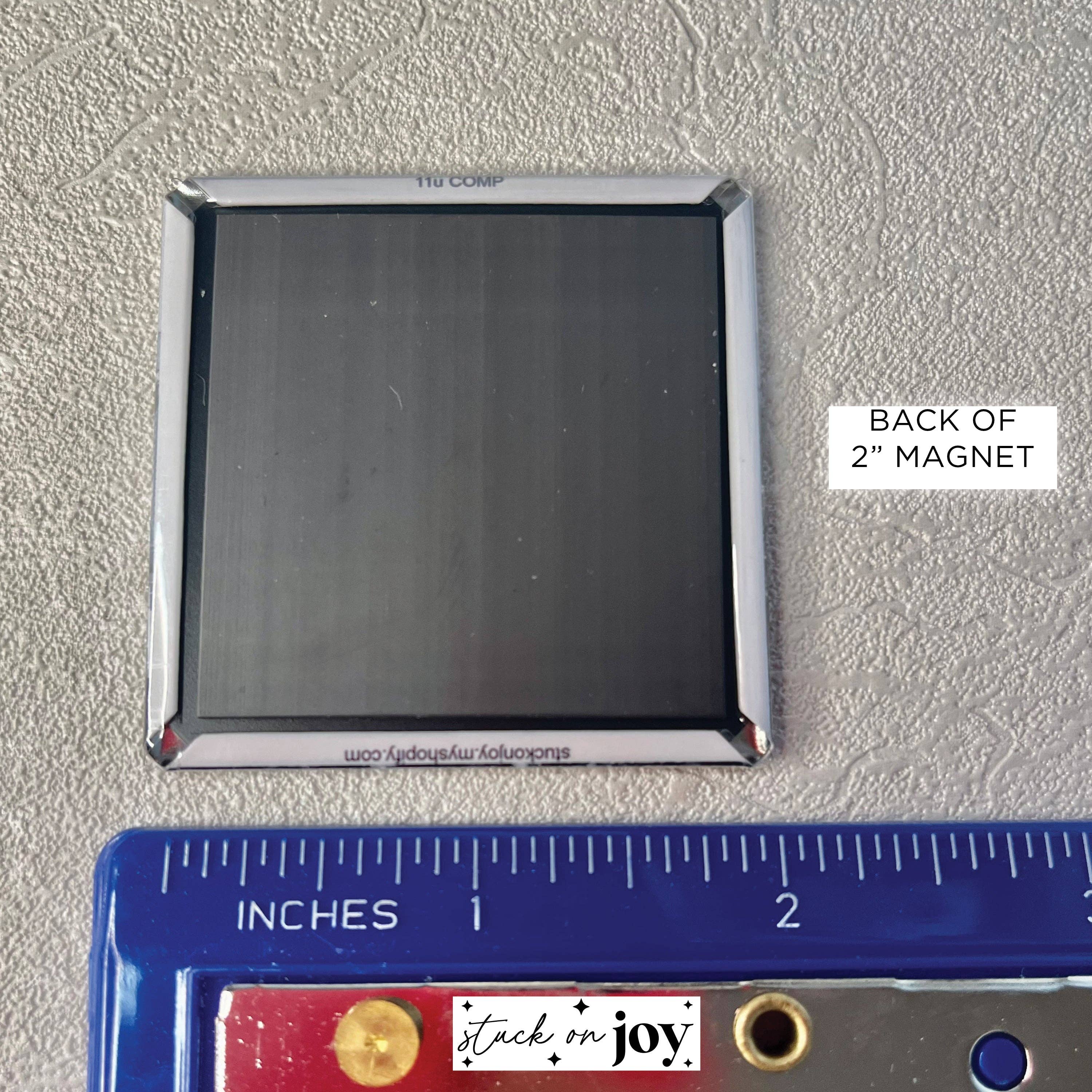 BROKE AND BOUGIE 2x2 MAGNET