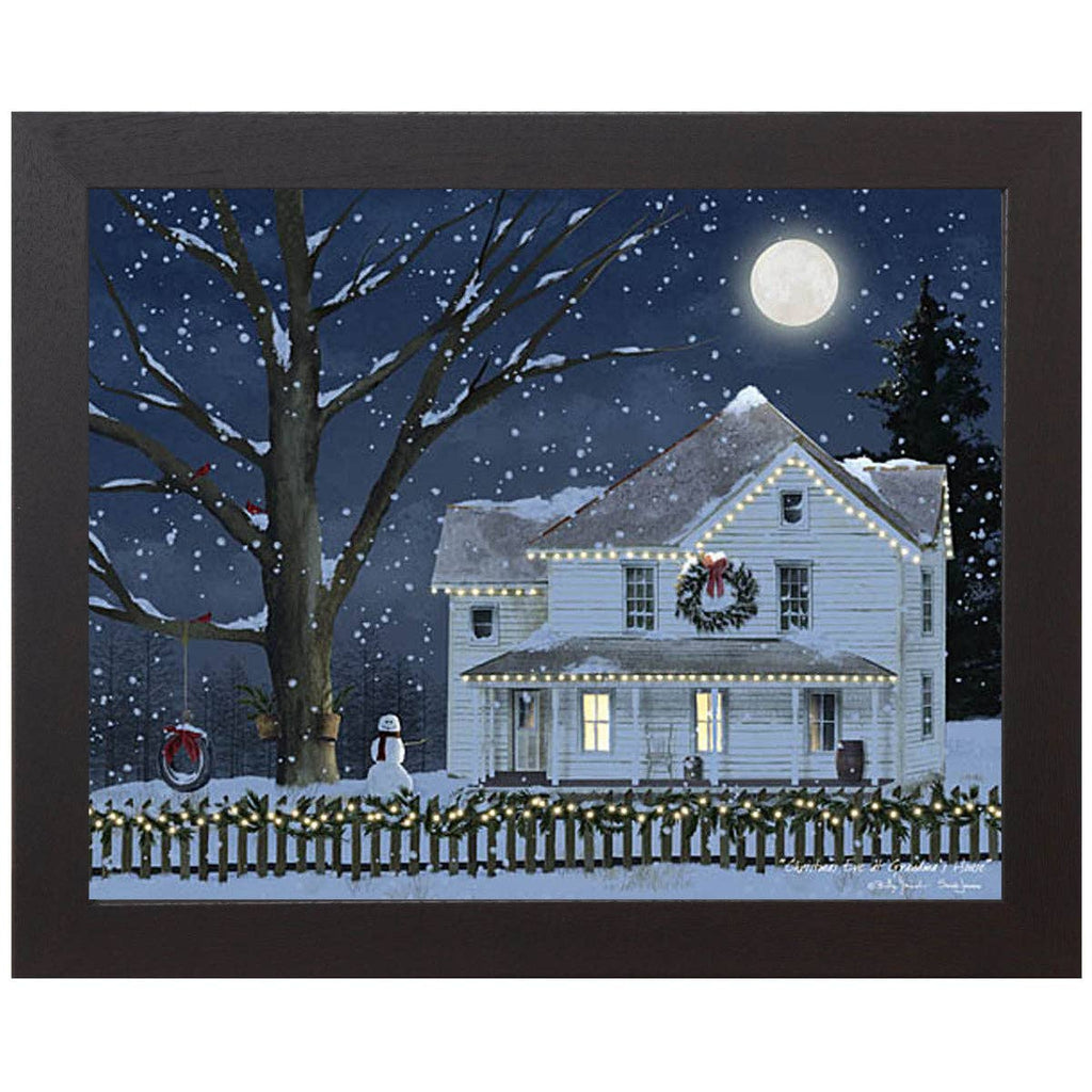 Christmas Eve at Grandma’s House Billy Jacobs Sign : Black Frame