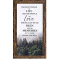 The Best Things In Life People Green Forest Art Vertical : Natural Brown / 8x14"