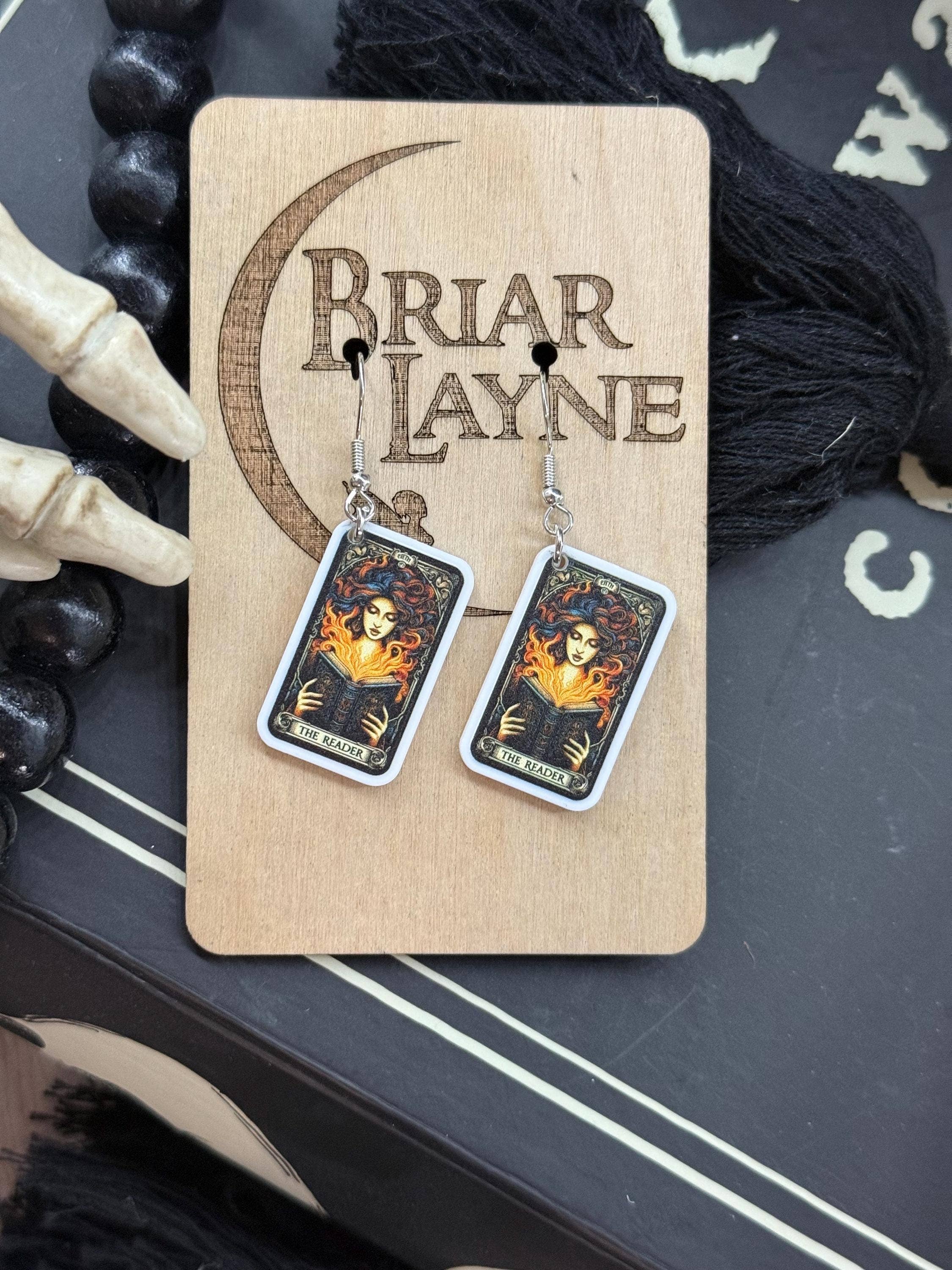Dark Tarot Witchcraft Earrings