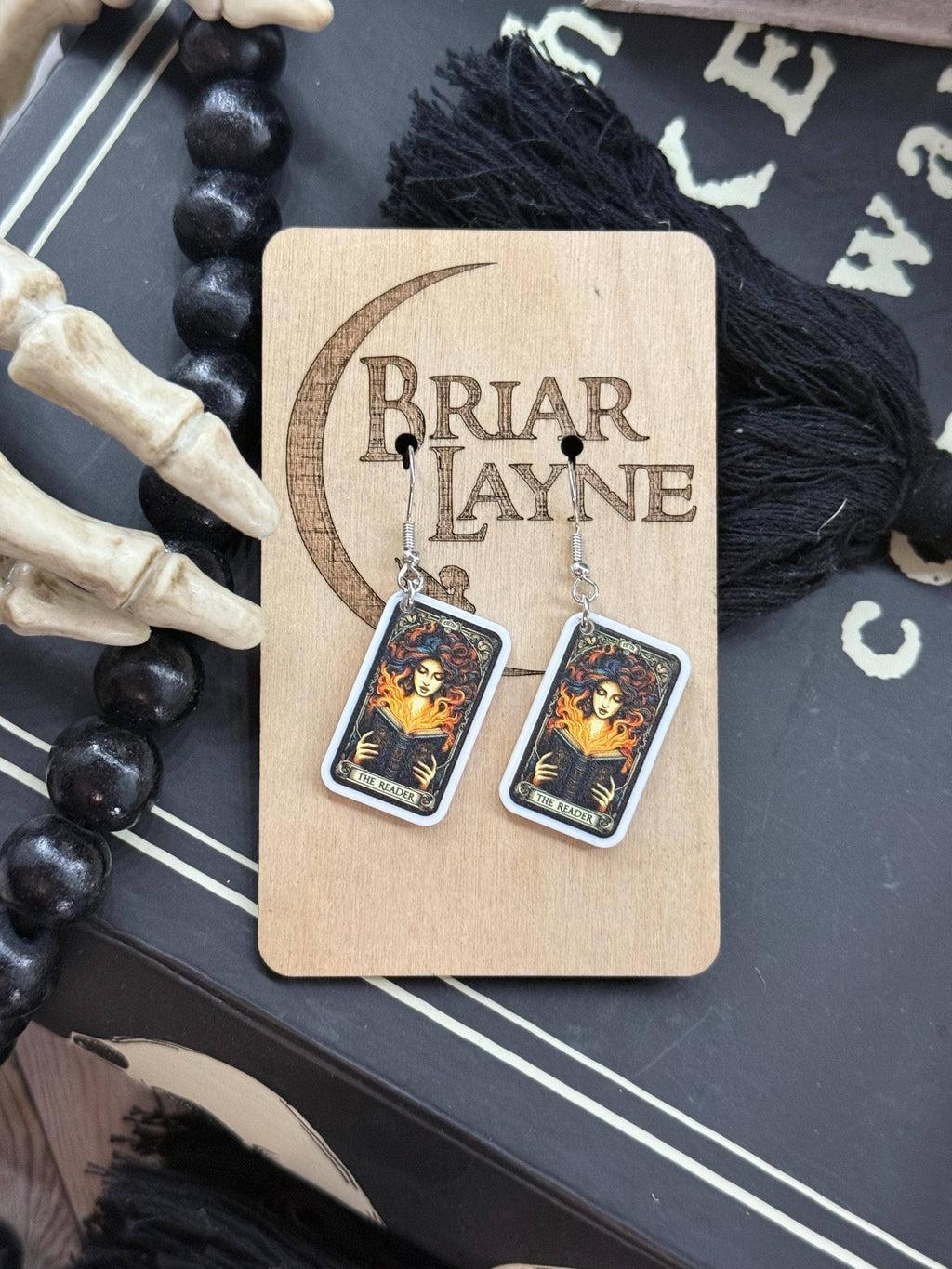 Dark Tarot Witchcraft Earrings