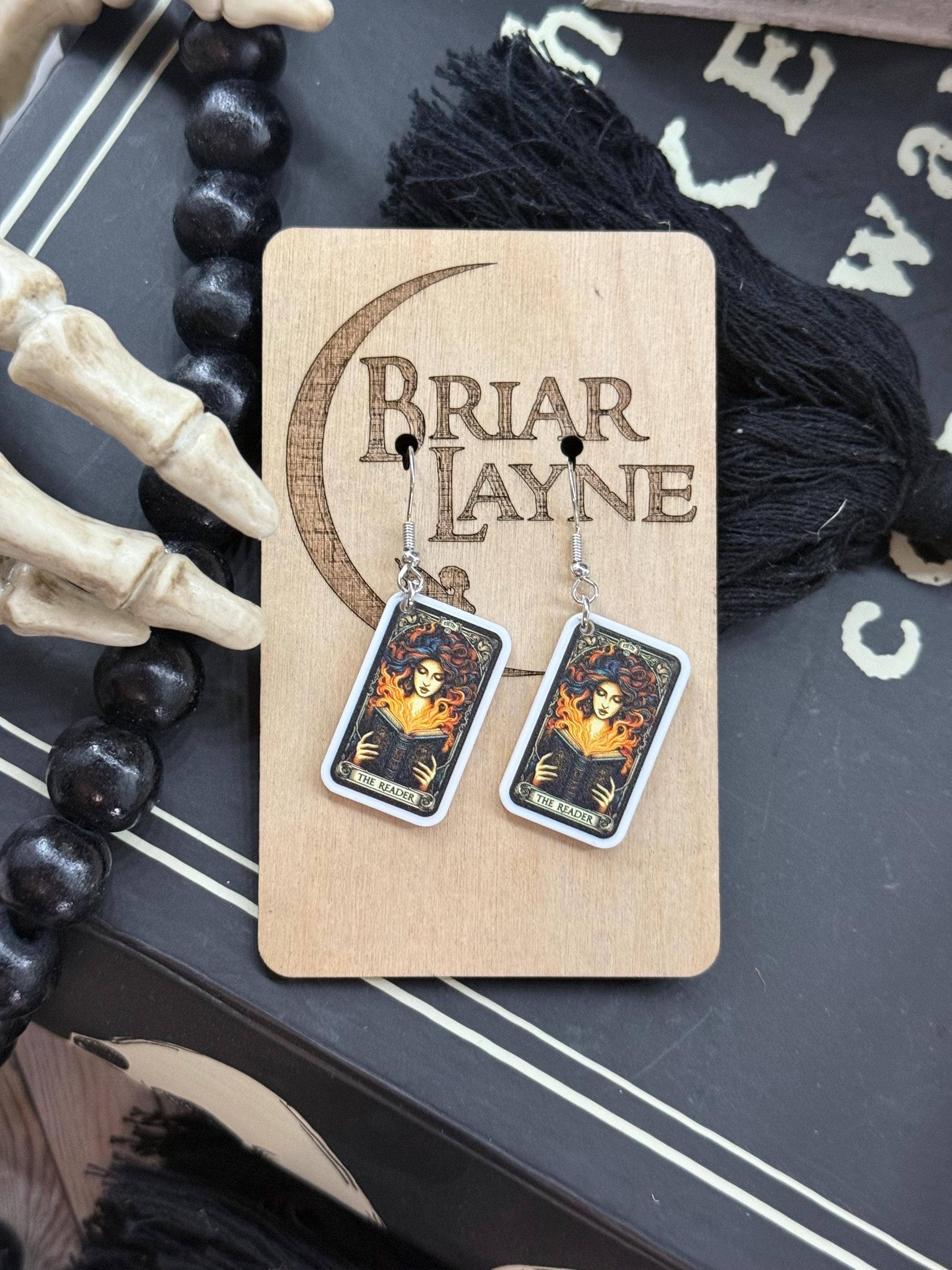 Dark Tarot Witchcraft Earrings
