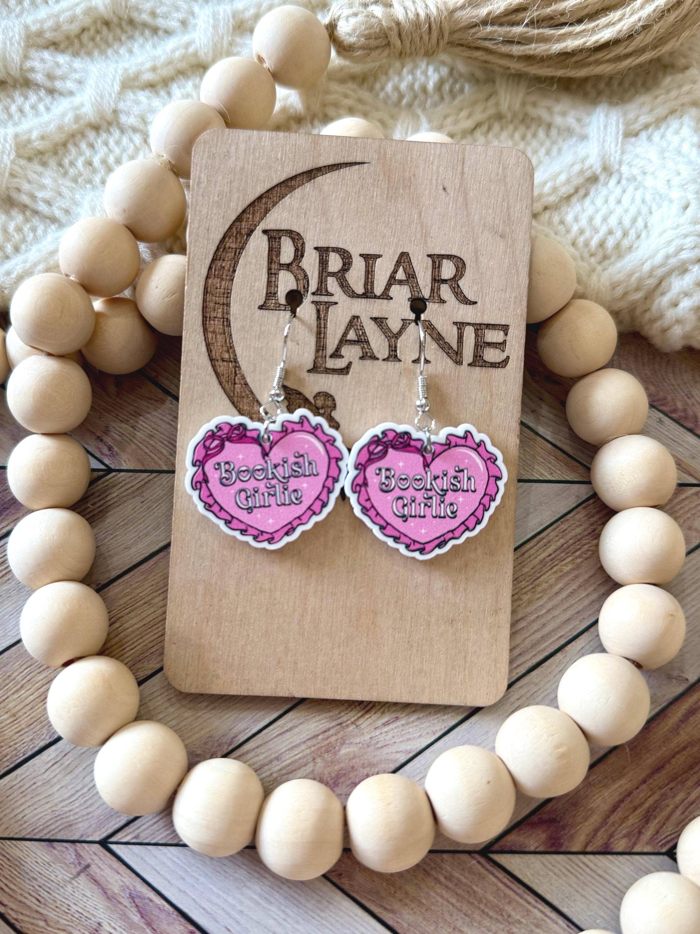 Bookish Girlie Book Club Reading Booktrovert Earrings