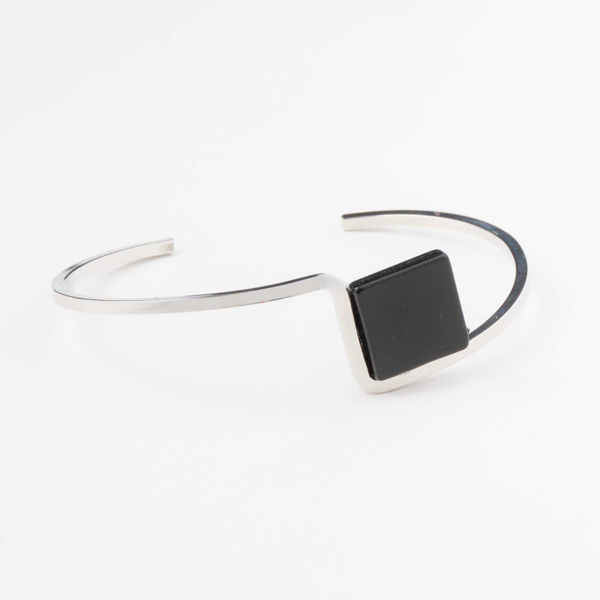 Kinley Stone Accent Cuff Bracelet: Gold