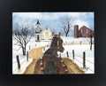 Sleigh Bells Ring horse By Artist Billy Jacobs Art Sign: Black Frame