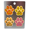 Summer Flowers Dog Paw Print Magnet Set - Home Decor