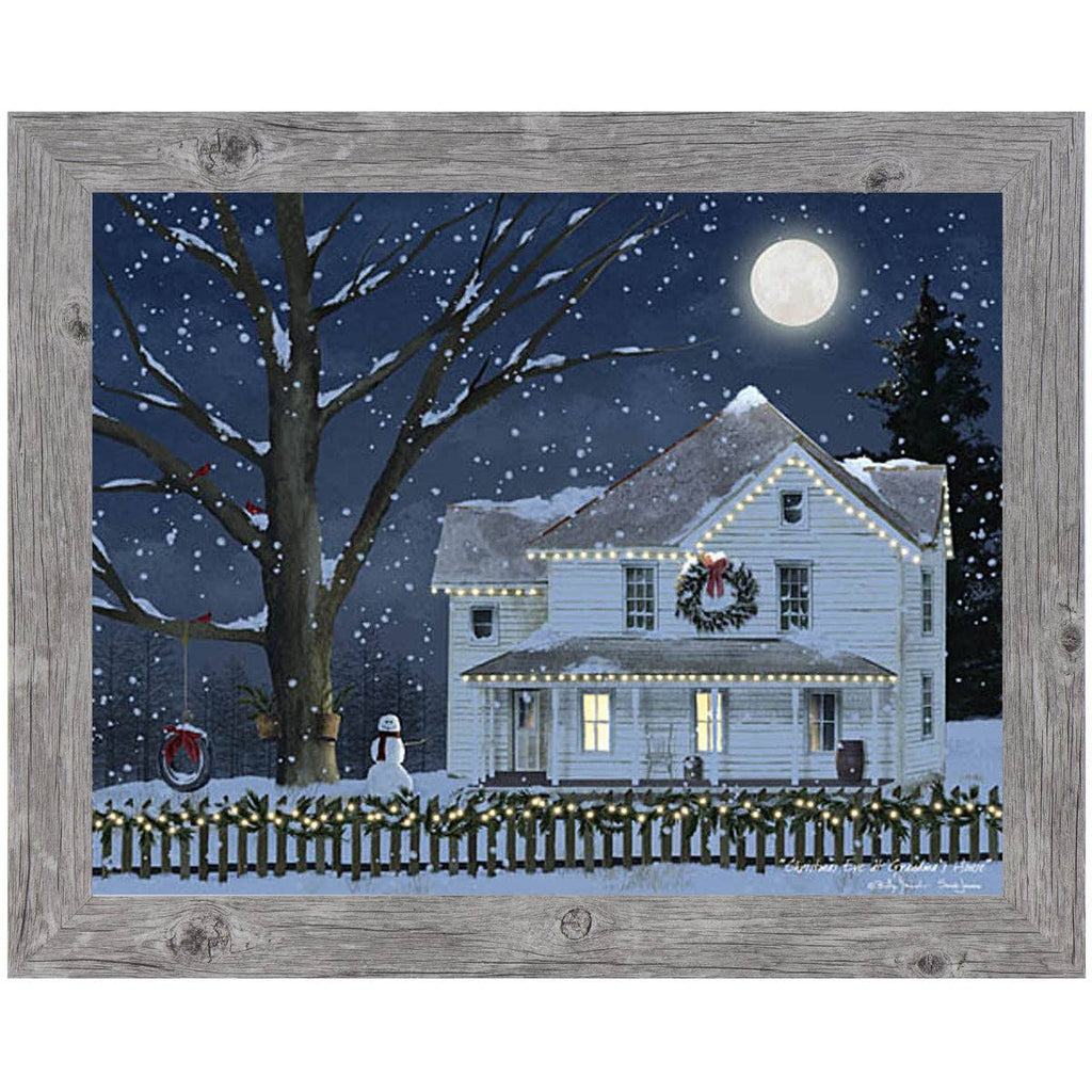 Christmas Eve at Grandma’s House Billy Jacobs Sign : Black Frame