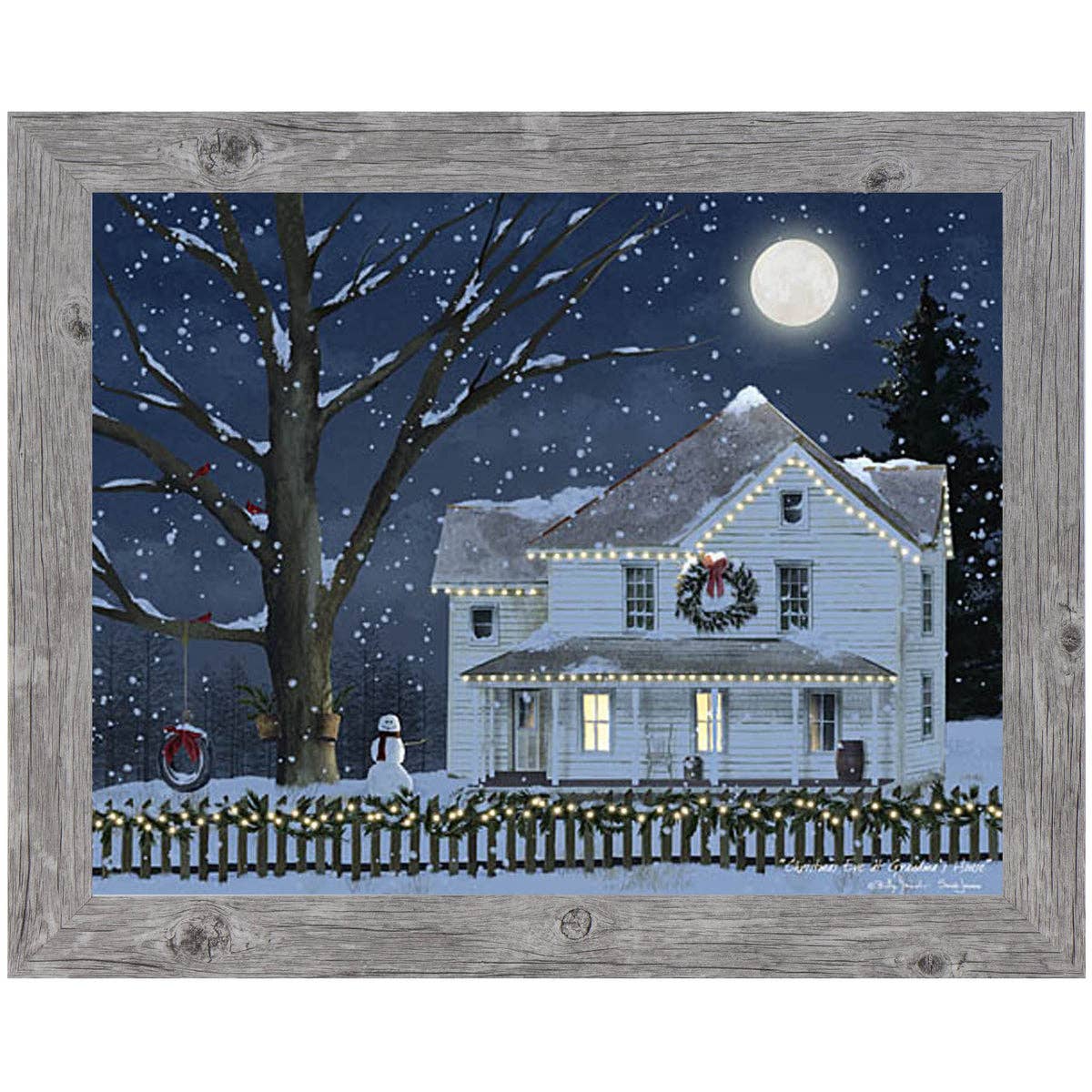 Christmas Eve at Grandma’s House Billy Jacobs Sign : Black Frame