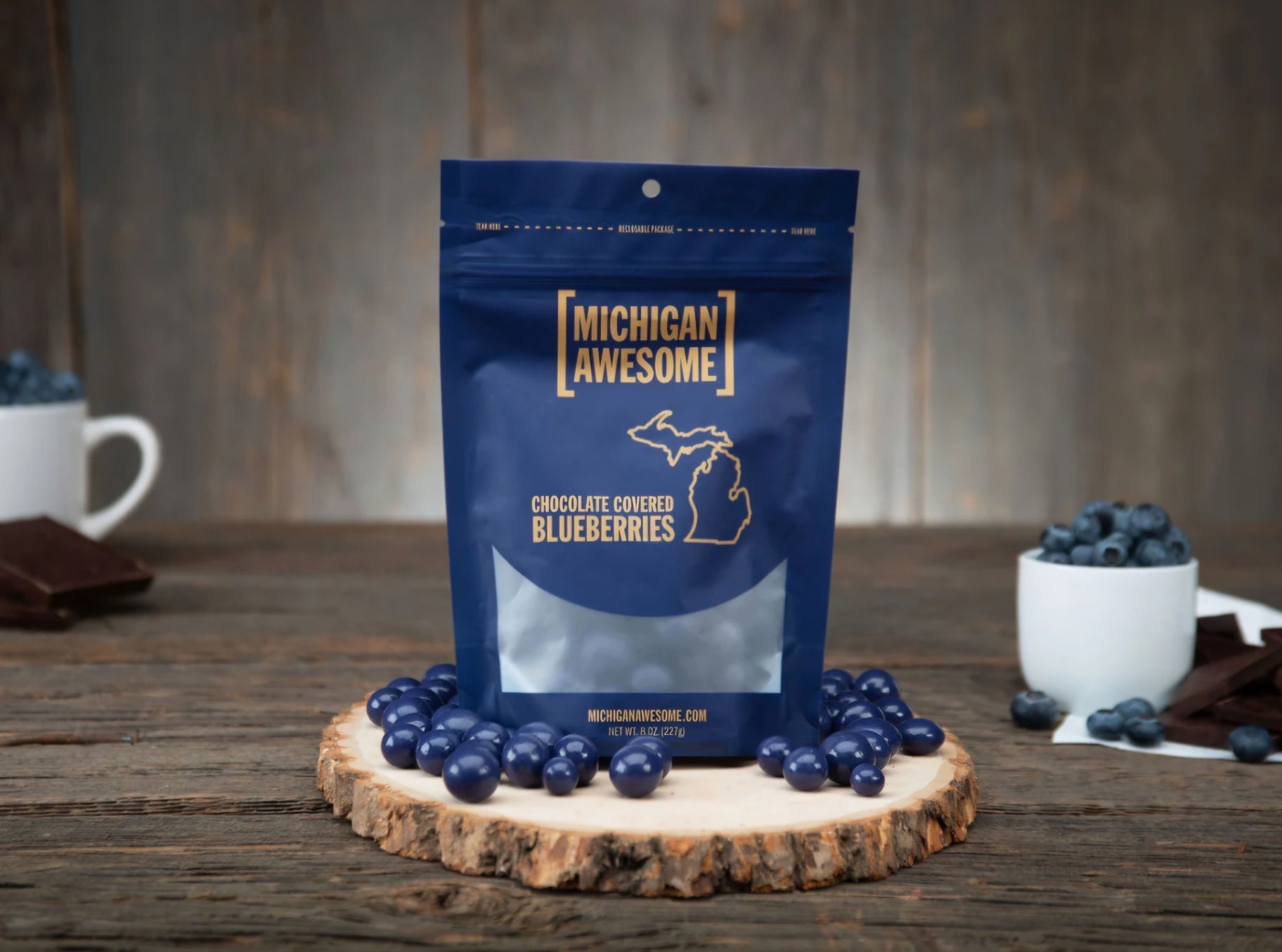 Mi Milk Choc Blueberries