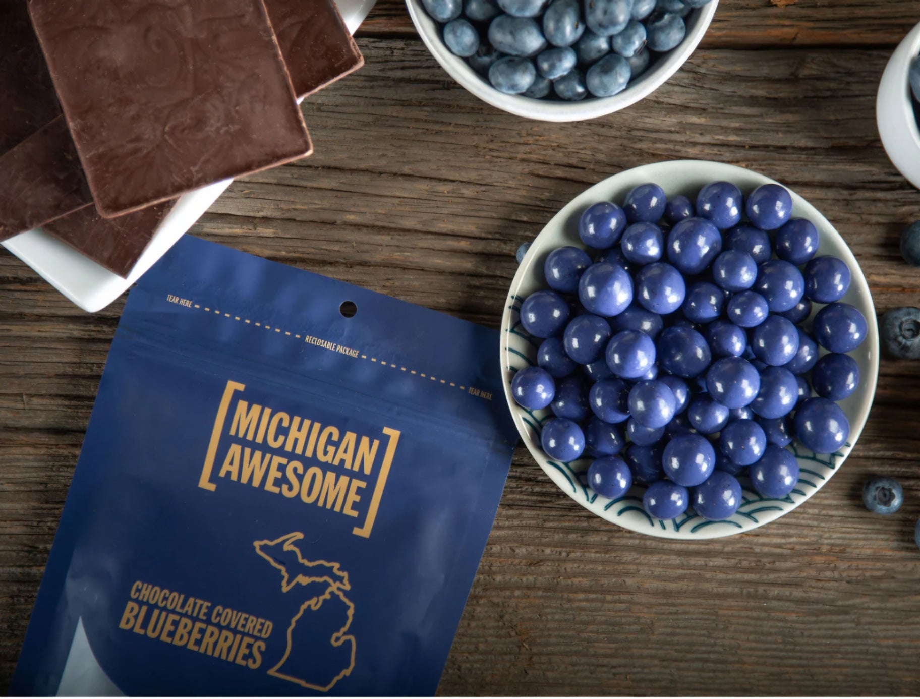 Mi Milk Choc Blueberries