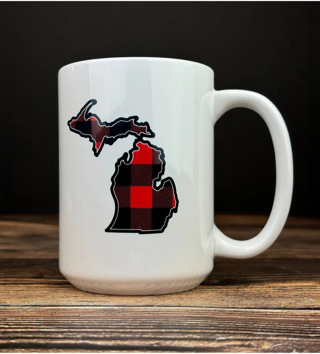 Mi Buffalo Plaid Mug